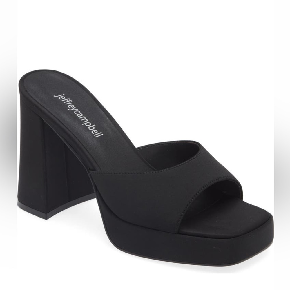 Jeffrey Campbell Ninety Platform Sandal Black Heels